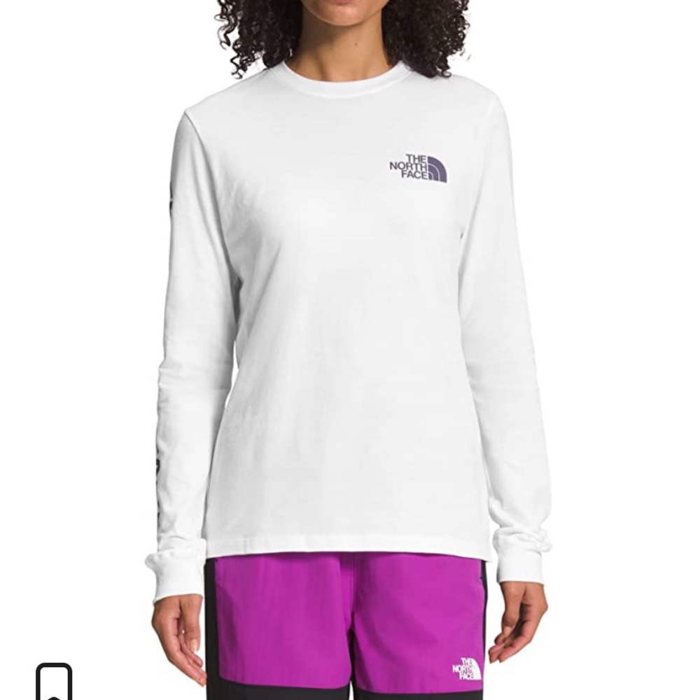 The north face long sleeve tee